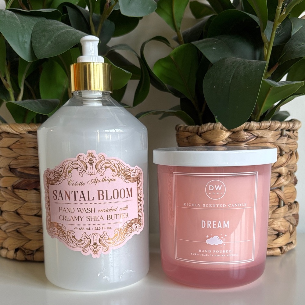 Dream DW Home Candle & Santal Bloom Hand Wash Set